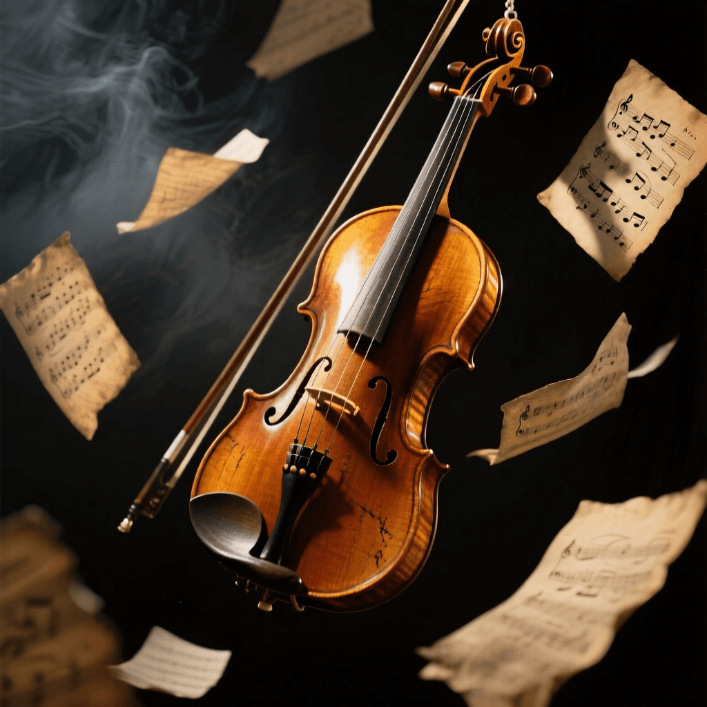 Composizione con violino generata dall'IA