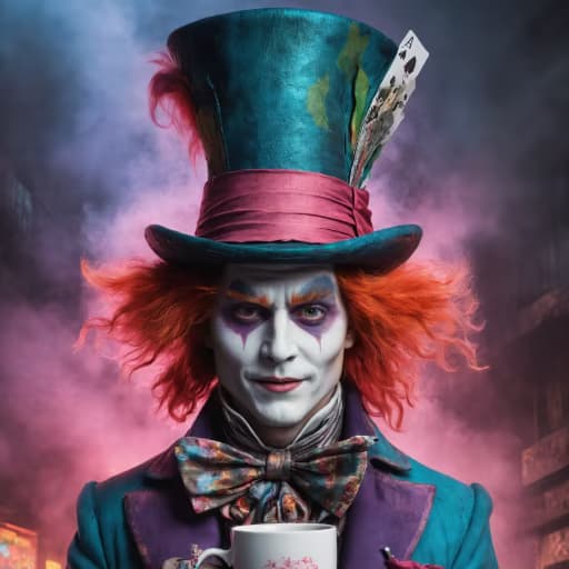 RunDiffusion Photo - Cyberpunk Mad Hatter