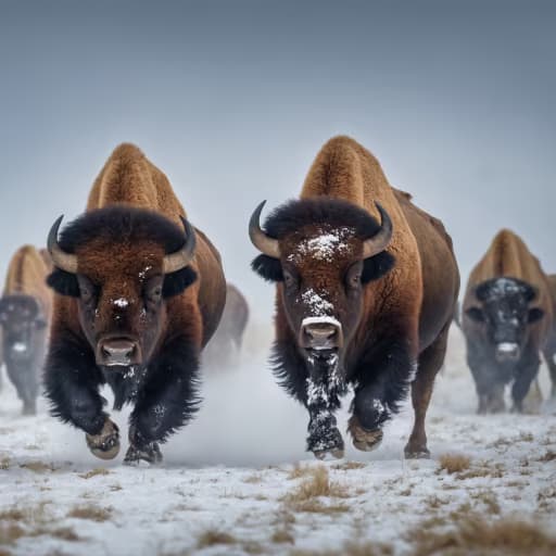 RunDiffusion Photo - Bison Snow