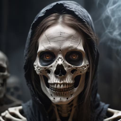 RunDiffusion Photo - Creepy Skeleton